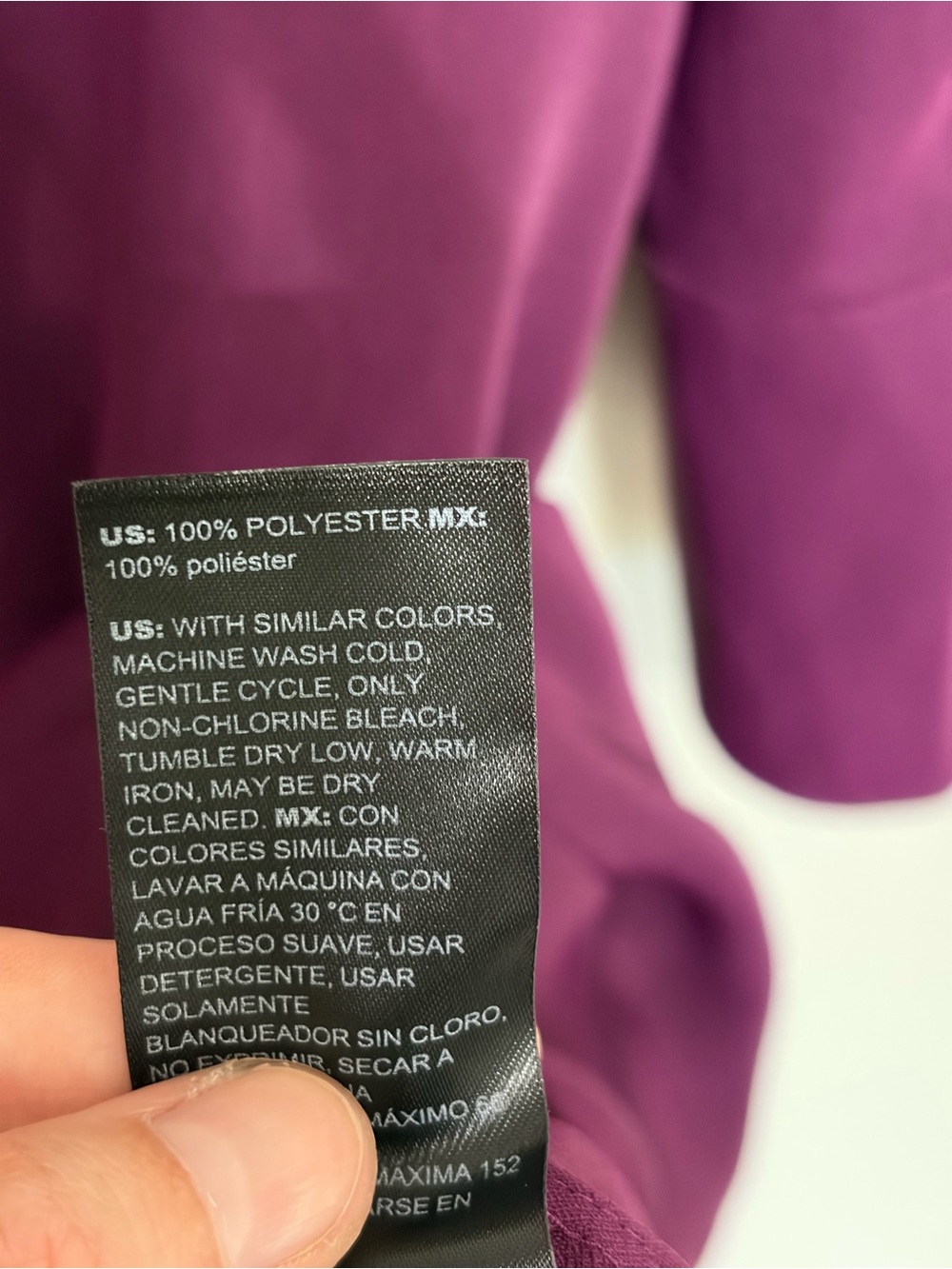 NEW WHBM Long Sleeve Tie Neck Godet Mini Dress in Rich Plum Purple - Size 12 - Picture 9 of 10